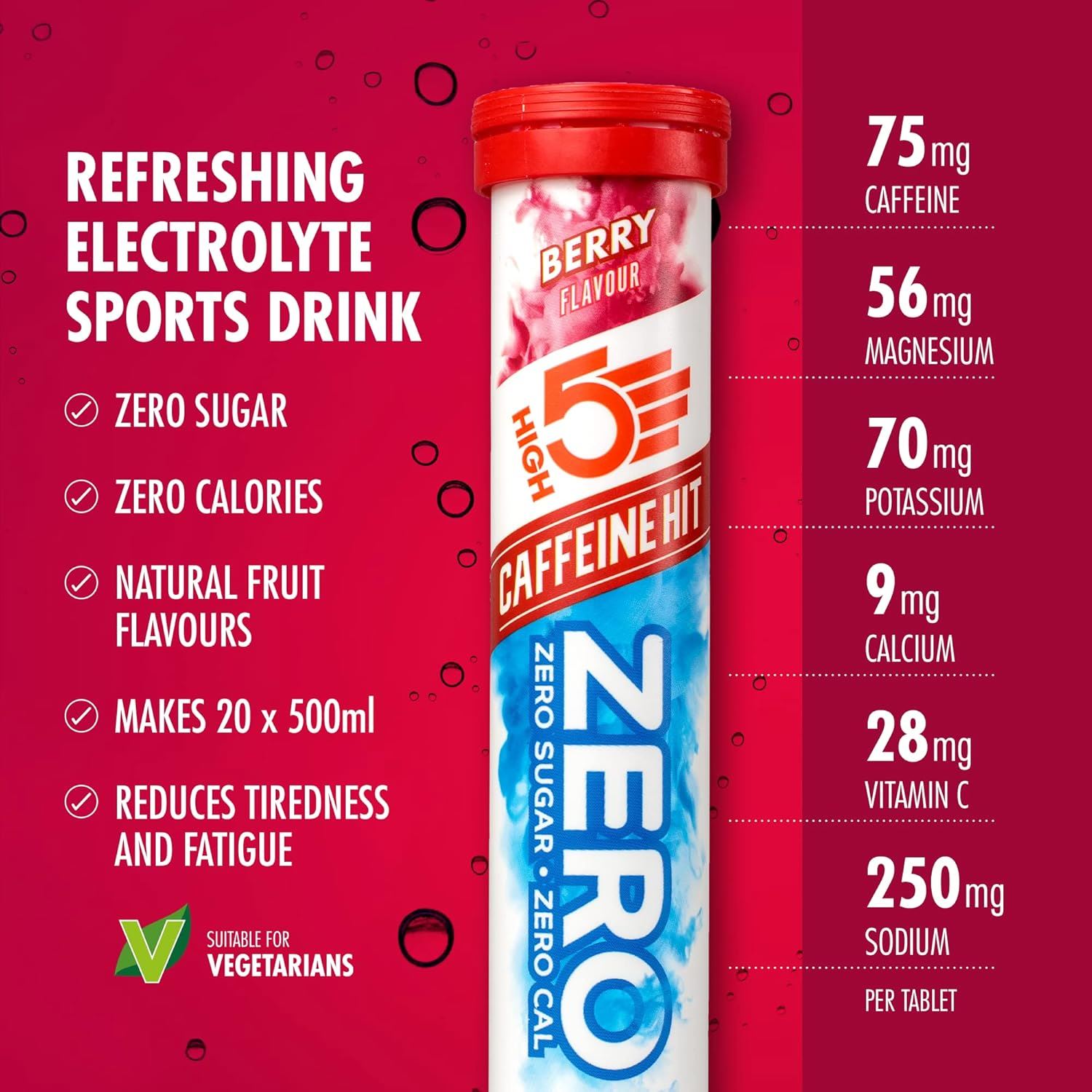 High 5 Zero Electrolyte Sports Hydration Drink - 20 Tabletten 8er Pack - Bild 6 von 31