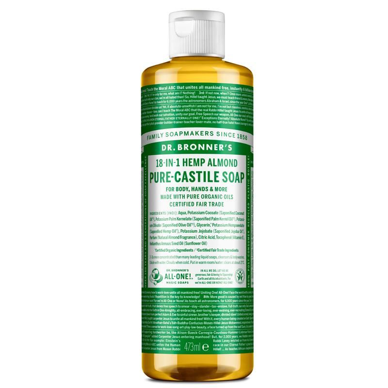 Dr Bronner Organic Moisturising Pure Castile Liquid Soap - All Sizes - Picture 7 of 54