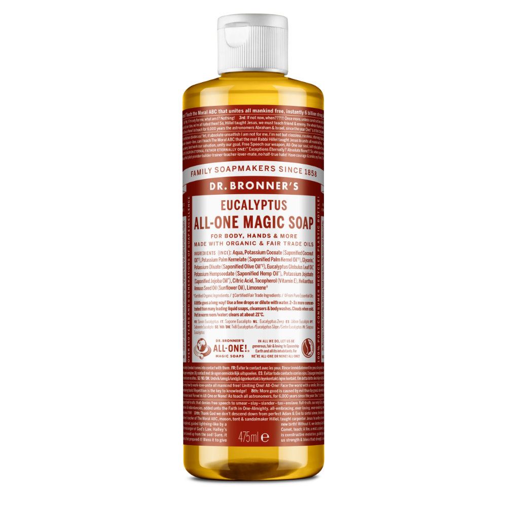 Dr Bronner Organic Moisturising Pure Castile Liquid Soap - All Sizes - Picture 27 of 54