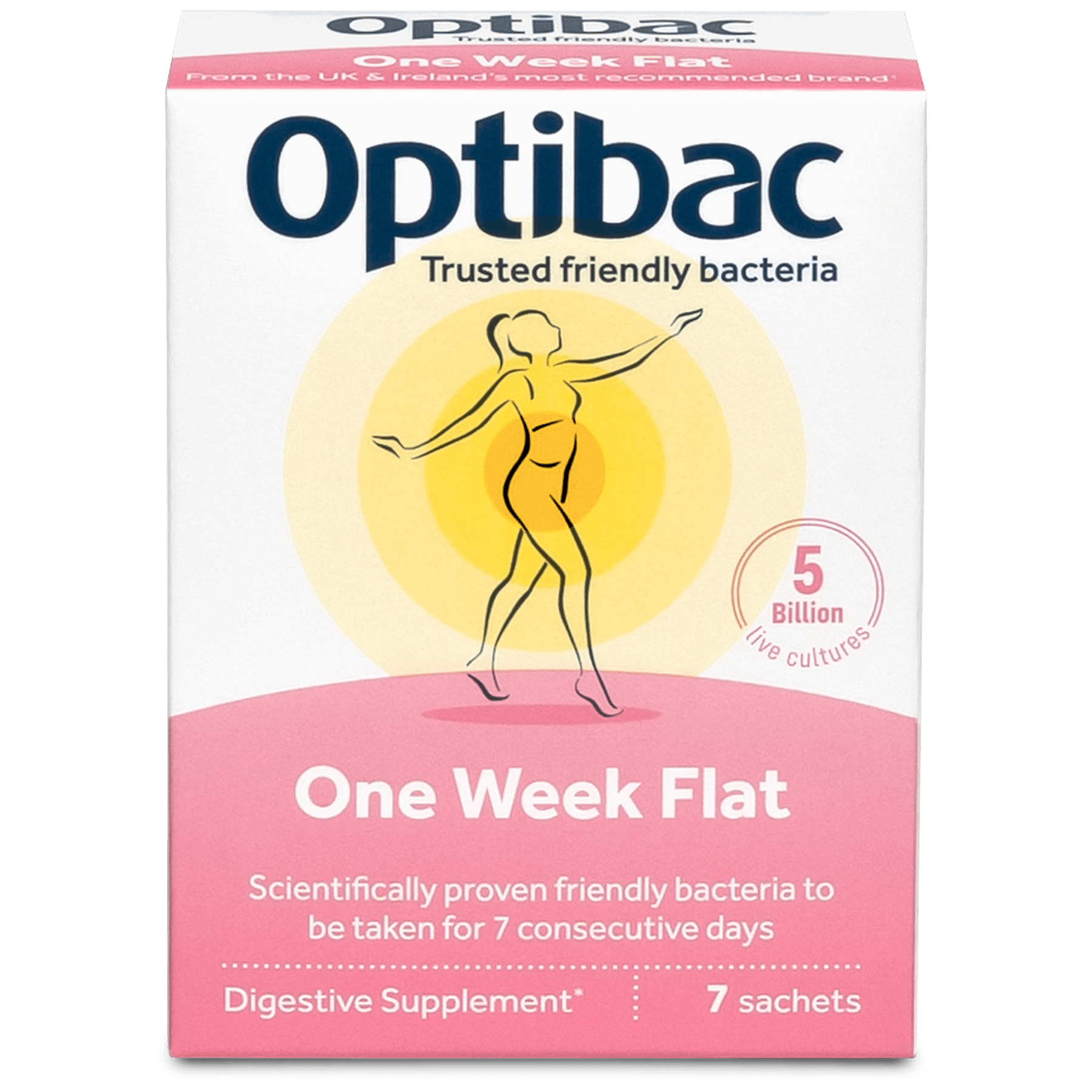 OptiBac Probiotics One Week Flat 7 - 28 Sachets - Picture 2 of 13