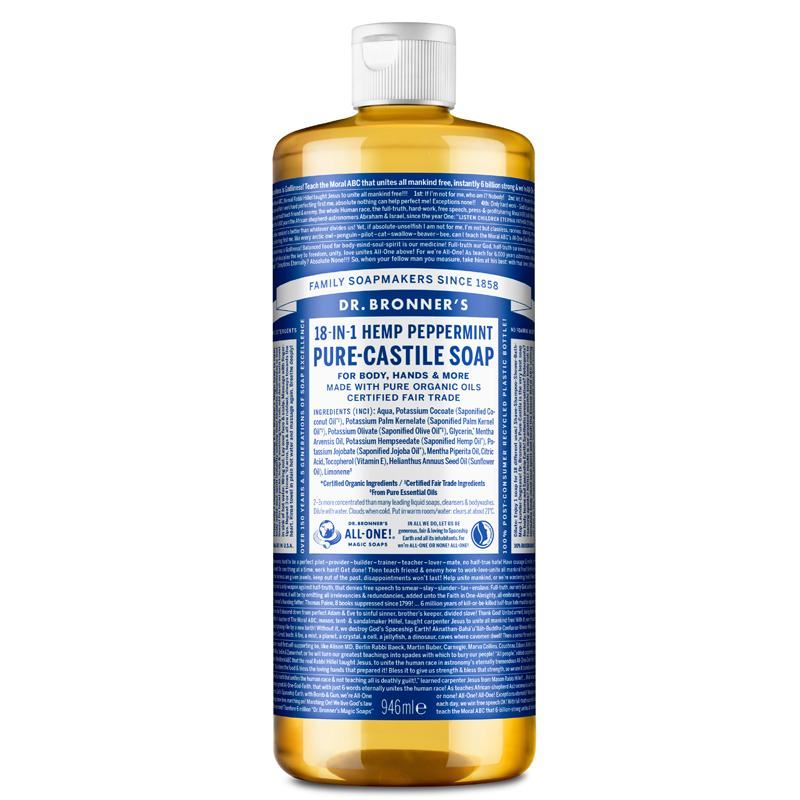 Dr Bronner Organic Moisturising Pure Castile Liquid Soap - All Sizes - Picture 42 of 54