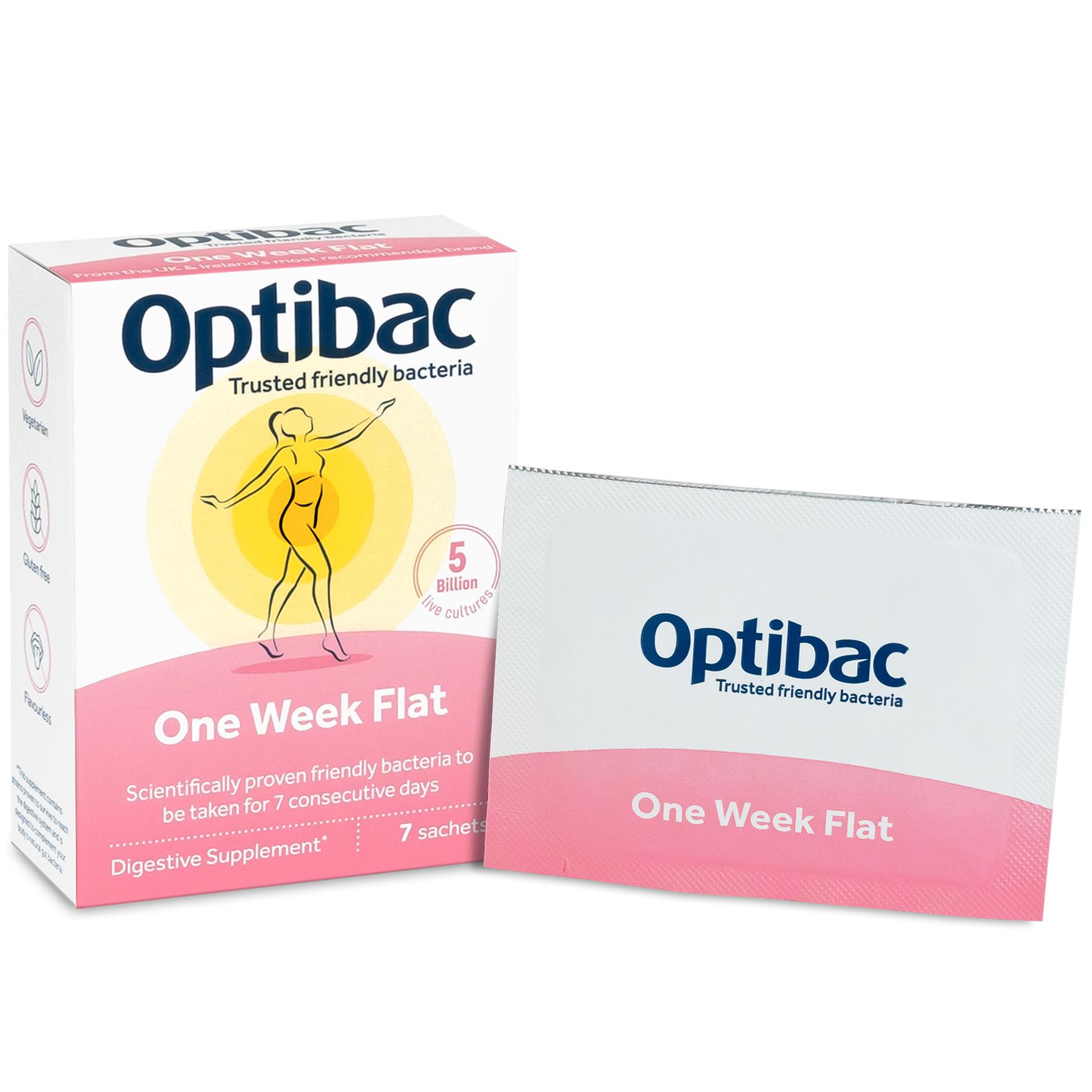 OptiBac Probiotics One Week Flat 7 - 28 Sachets - Picture 7 of 13