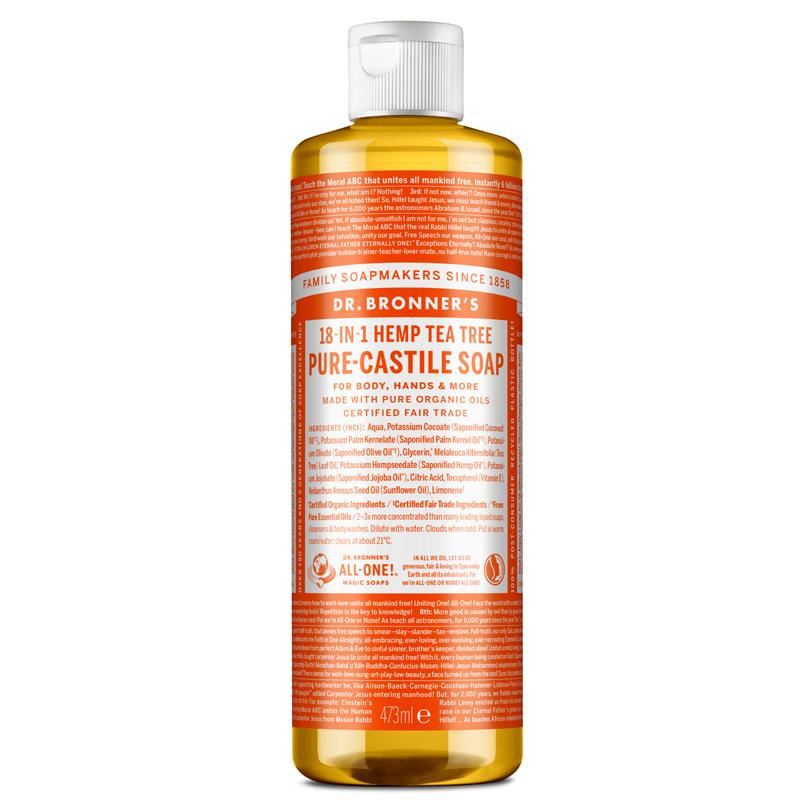 Dr Bronner Organic Moisturising Pure Castile Liquid Soap - All Sizes - Picture 52 of 54