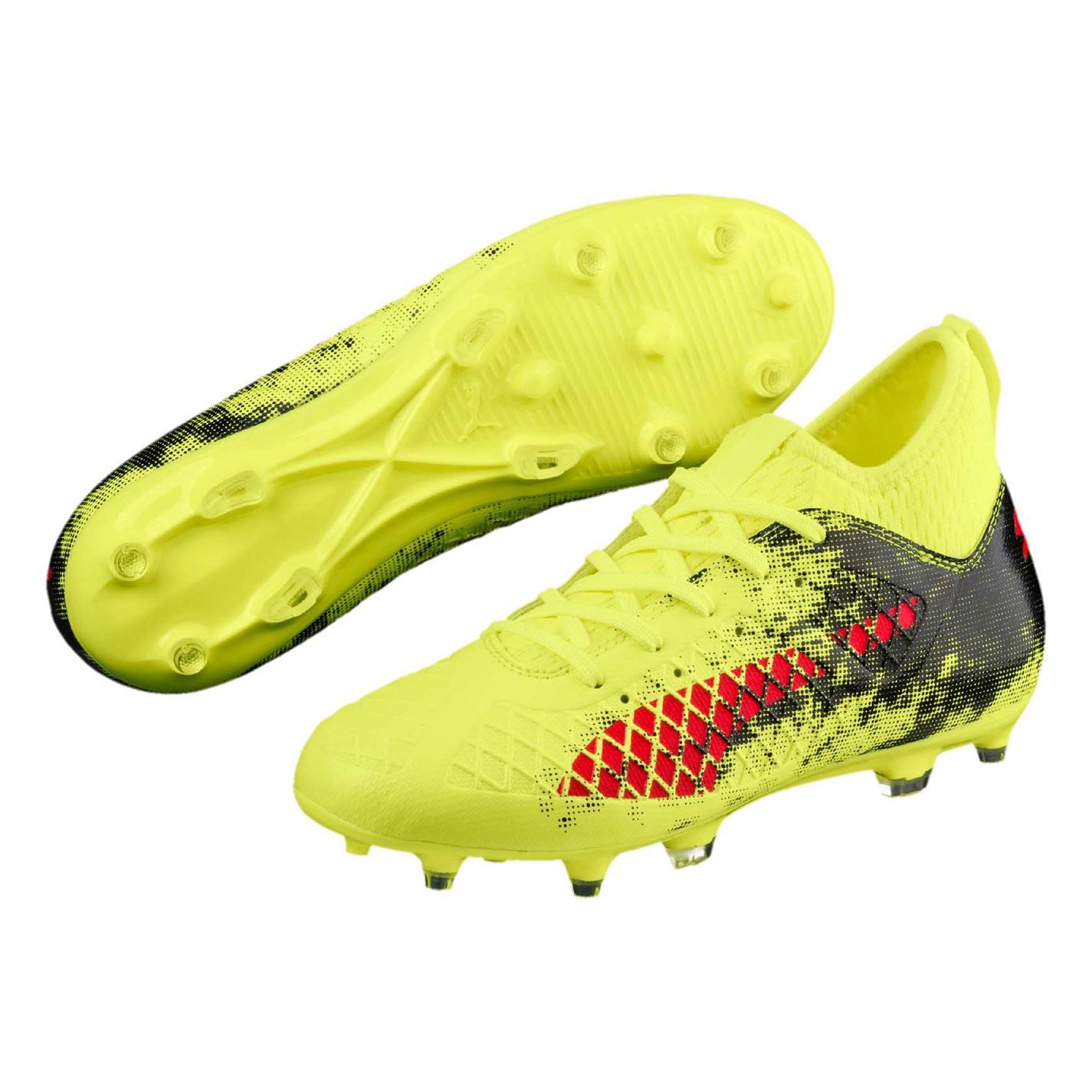 yellow puma soccer cleats