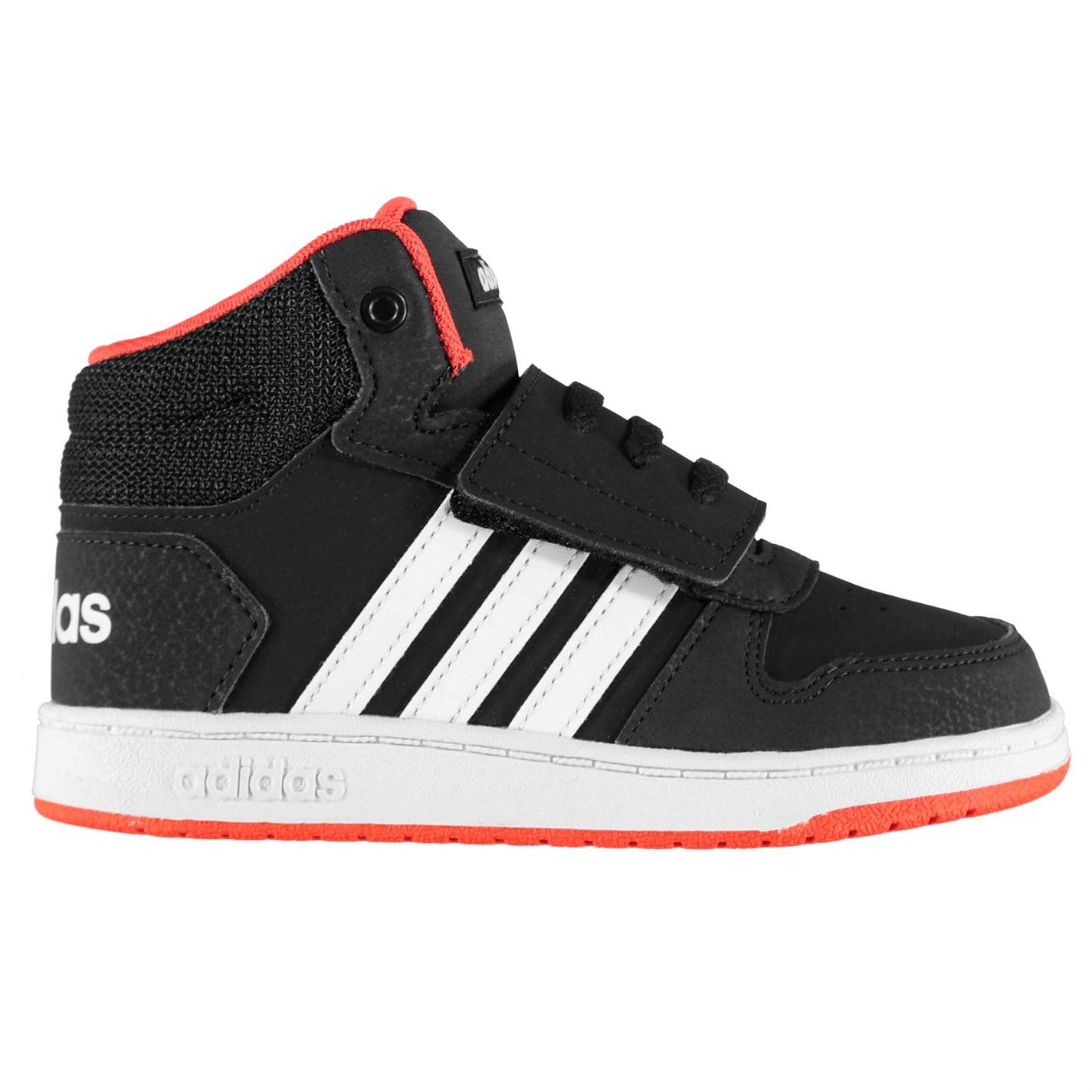 adidas Hoops Mid Infants Trainers Boys Shoes Footwear | eBay