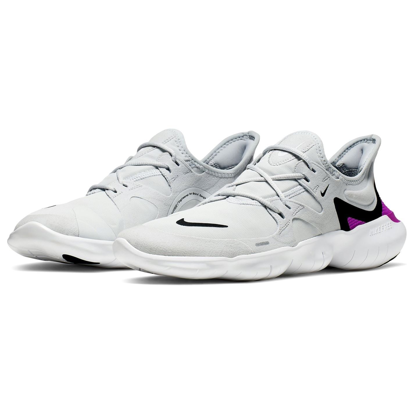 Nike Free Rn 5 0 Running Trainers Mens Grey White Footwear Athleisure Shoes Ebay