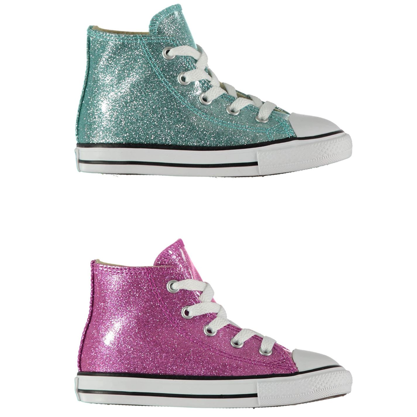 Converse Sur Montante Détails Paillette Chaussures Fille n0wOPk