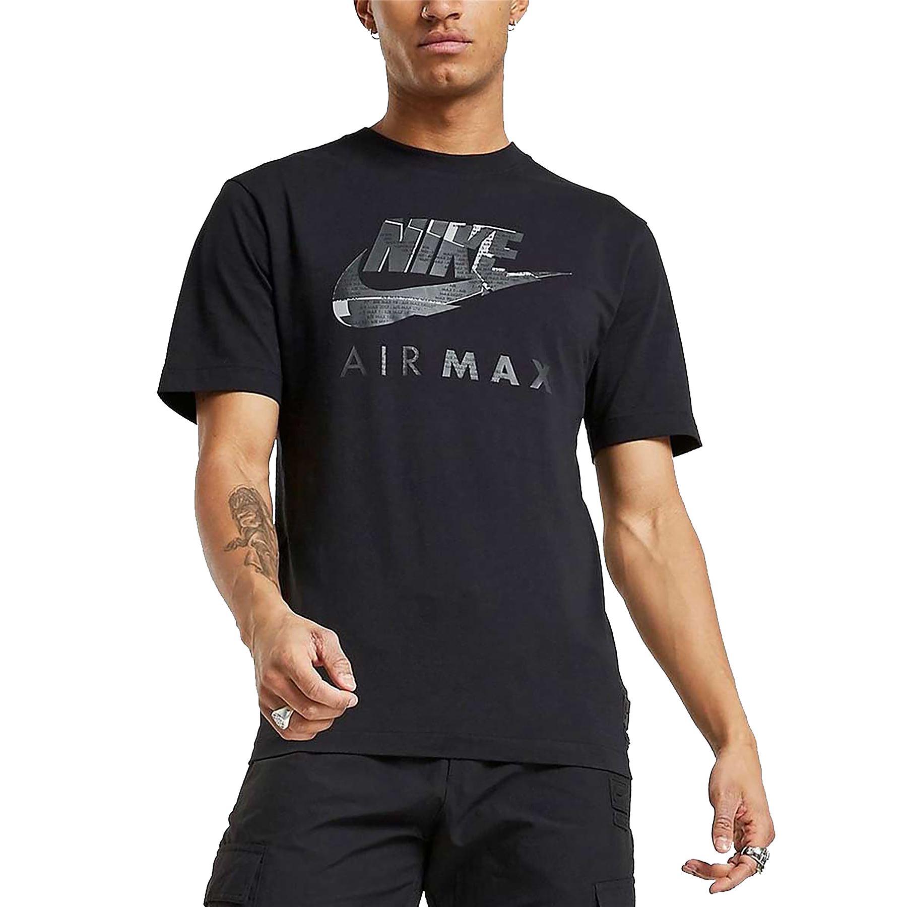 NIKE Air Max T-Shirt Mens Cotton Crew Neck Short Sleeve Shirt - Picture 5 of 9