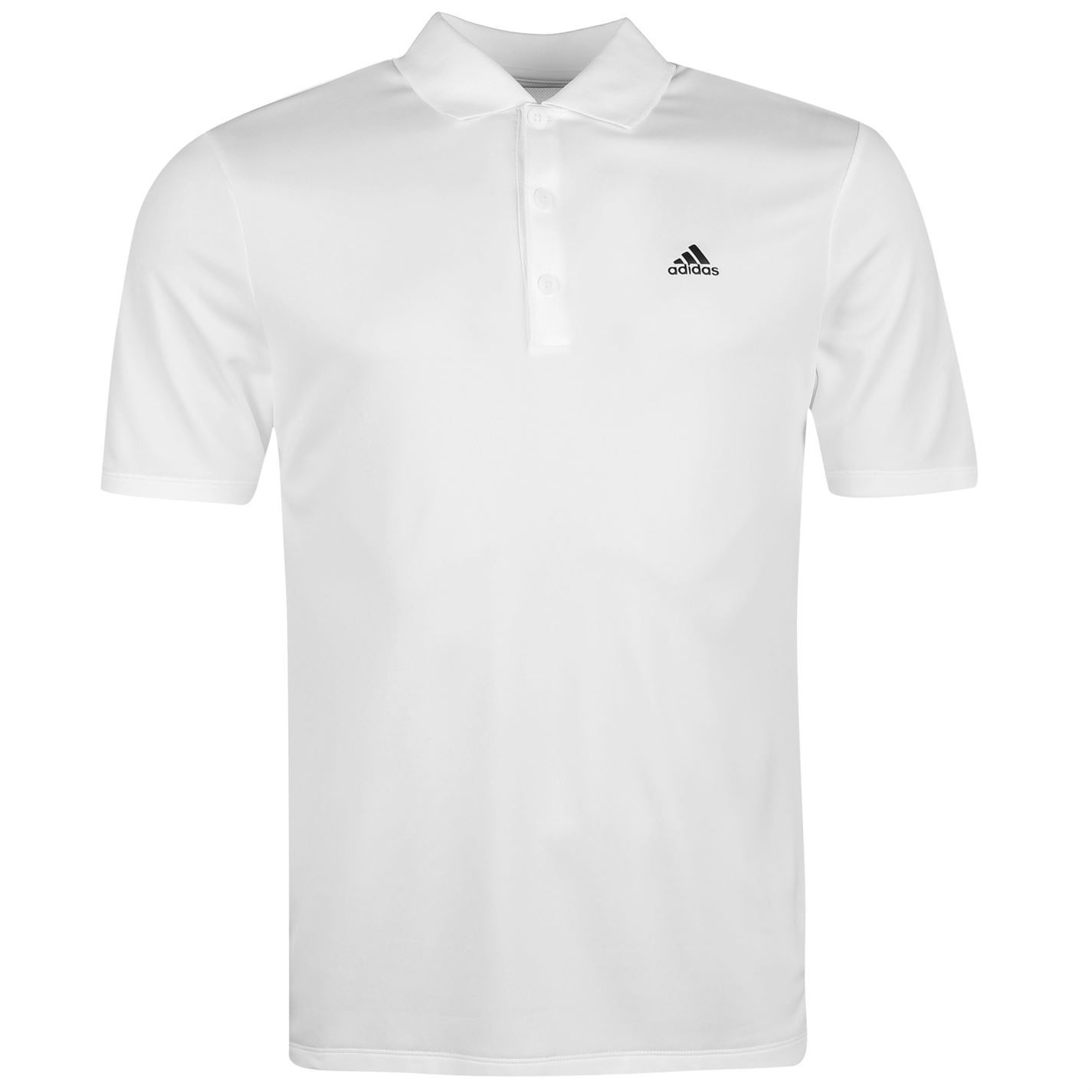 adidas adiperform Golf Polo Shirt Mens White Sportswear Collar T-Shirt Top | eBay