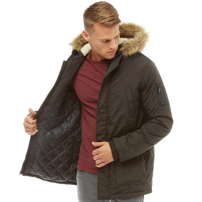 Le Ragazze Di Lana Cappotto in Finta Pelliccia Parka con cappuccio età 7 8 9 10 11 12 13 Nero