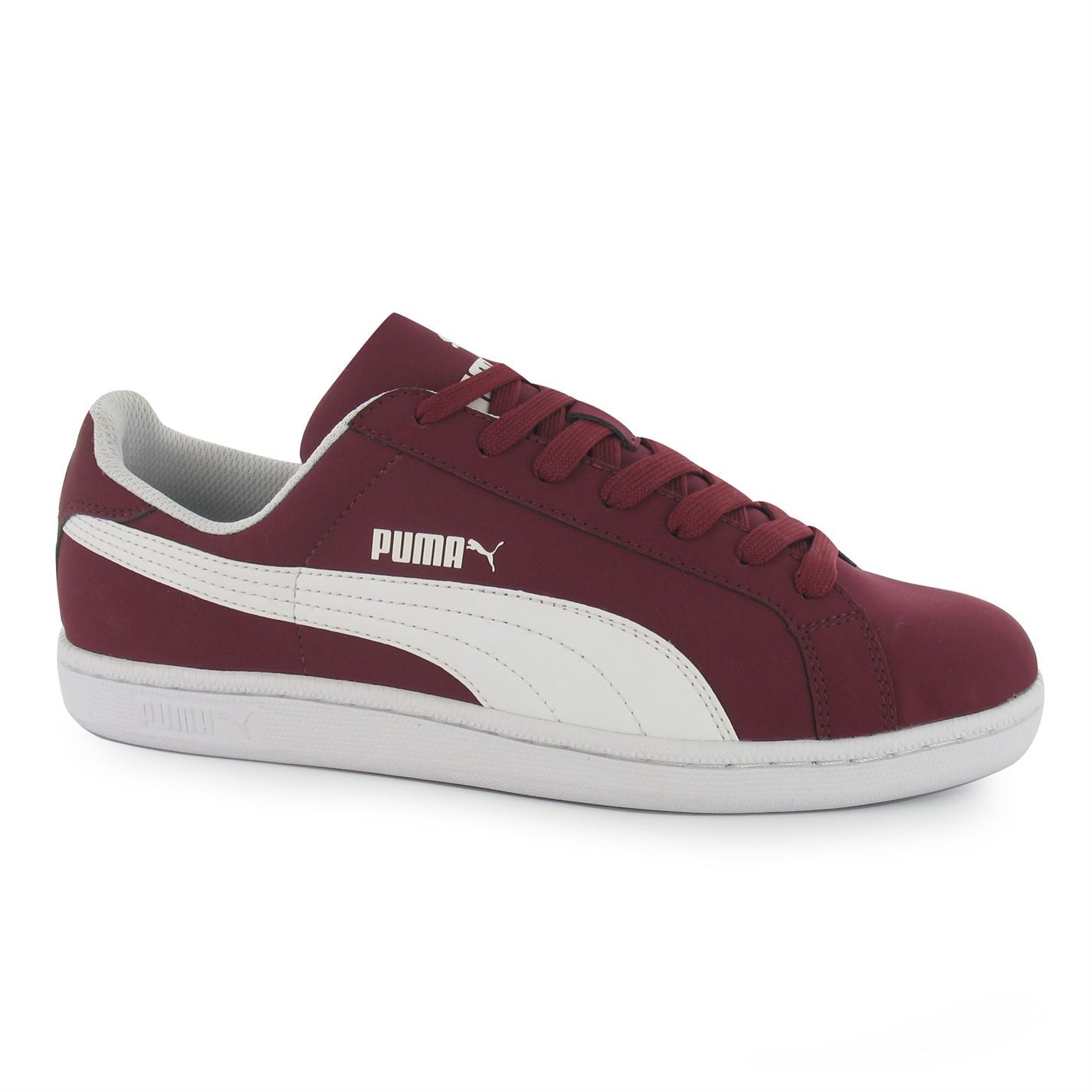 Puma Smash Nubuck Casual Da Uomo Burg/bianco Fashion Scarpe Ginnastica Puma Smash Nubuck Casual Da Uomo Burg/bianco Fashion Scarpe Ginnastica