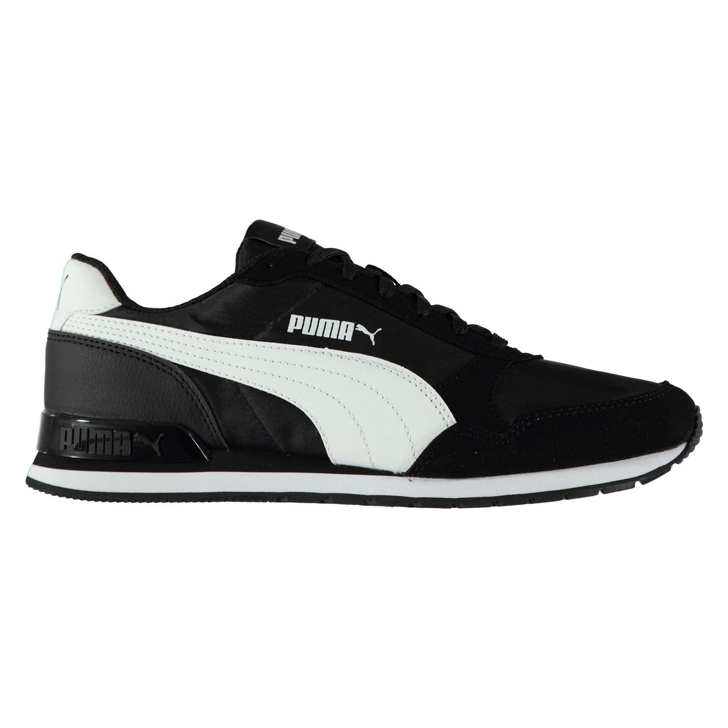 Puma ST Runner Scarpe da ginnastica in pelle di nabuk Uomo Nero/Bianco Scarpe Sportive Scarpe Da Ginnastica Puma ST Runner Scarpe da ginnastica in pelle di nabuk Uomo Nero/Bianco Scarpe Sportive Scarpe Da Ginnastica