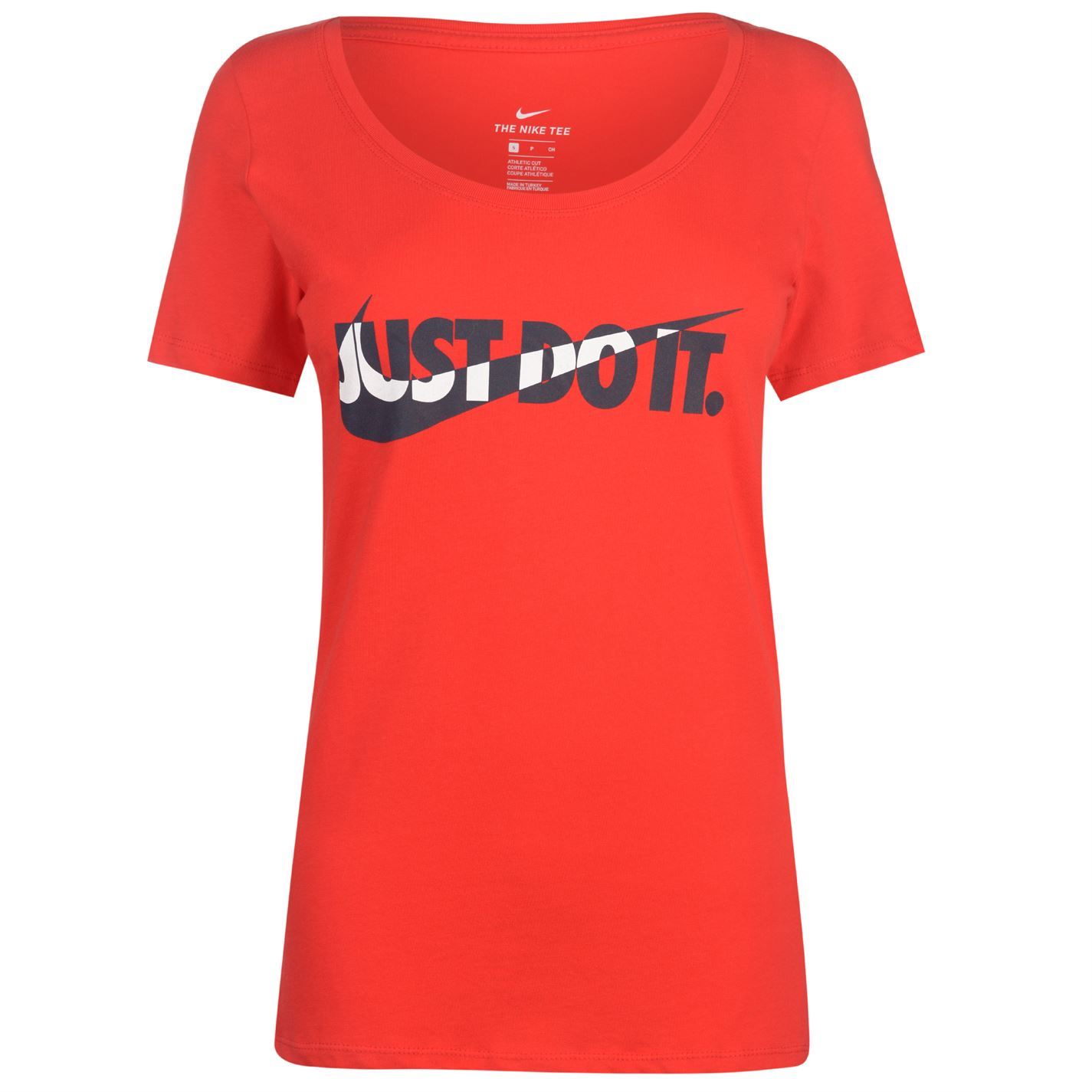 Nike Just Do It Swish T-Shirt Womens Top Tee Shirt Athleisure Activewear | eBay