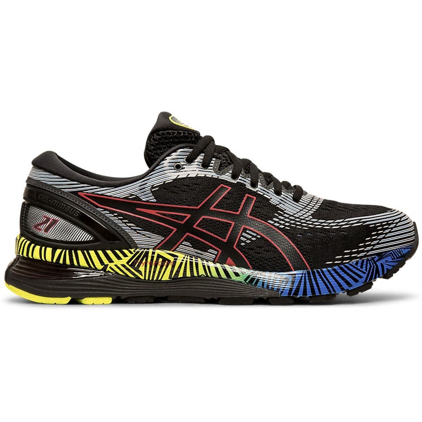 Detalles de Asics Gel Nimbus 21 Ls Zapatillas Running Hombre Negro/Azul Calzado Athleisure Detalles de Asics Gel Nimbus 21 Ls Zapatillas Running Hombre Negro/Azul Calzado Athleisure