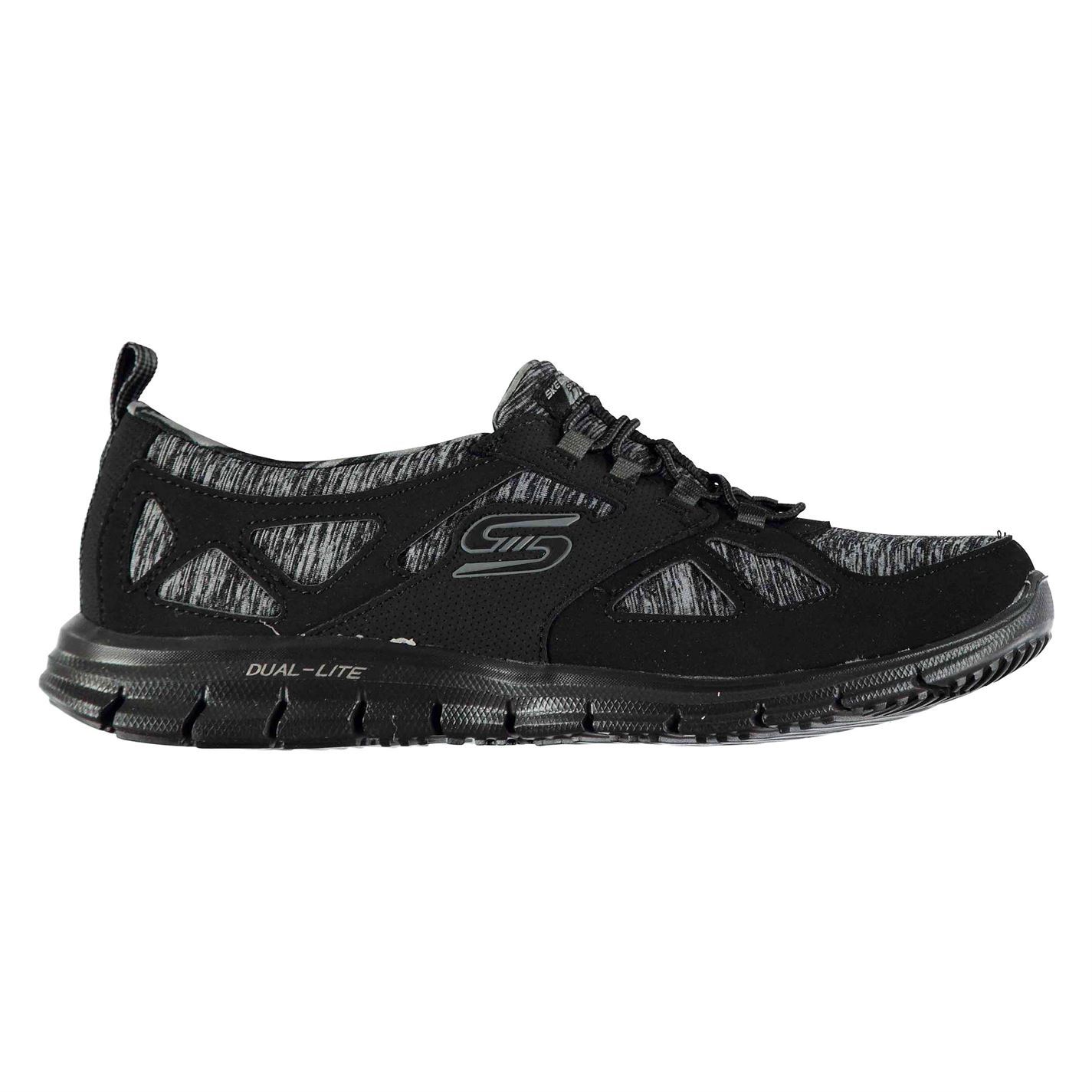 ladies black skechers