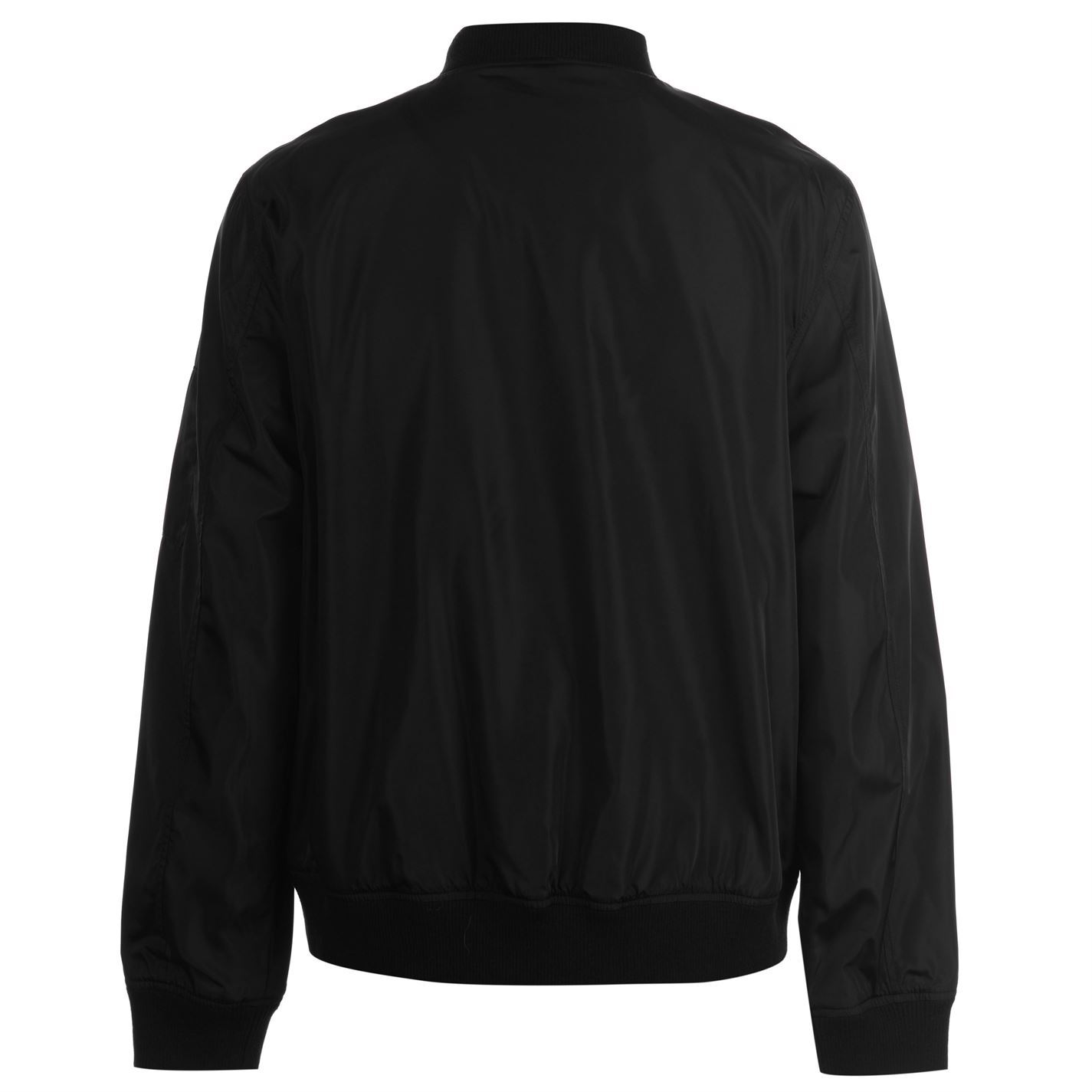 Newcastle United Bomber Jacket Mens Black Football Soccer ...