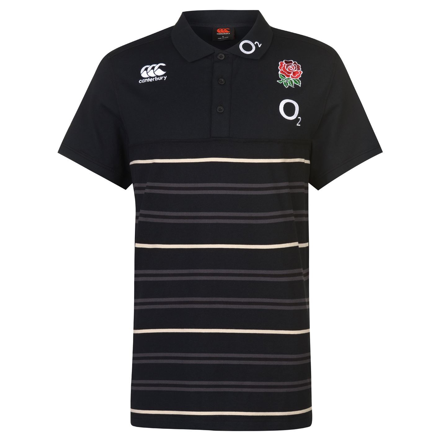 Canterbury England Cotton Stripe Polo Hombre
