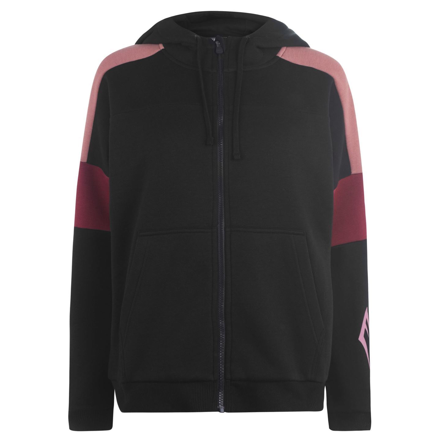 long line zip hoodie