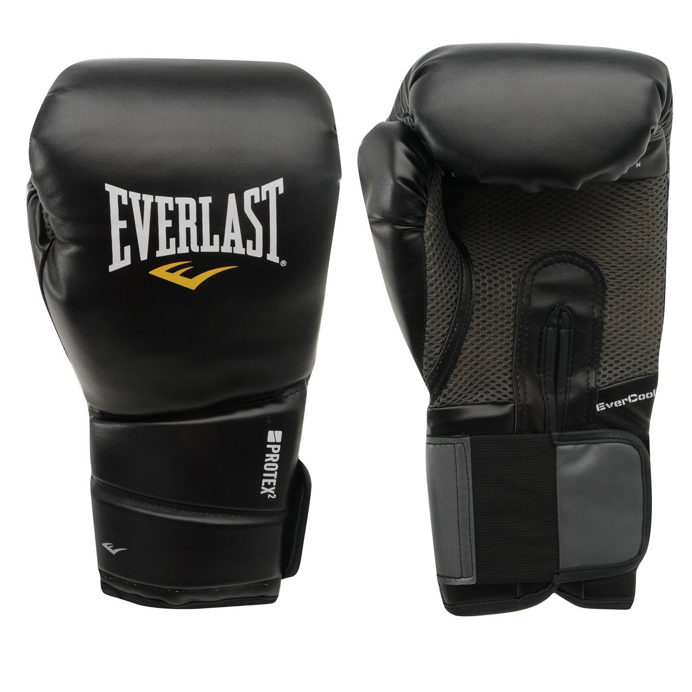 Black Everlast Evercool MMA Kickboxing Gloves