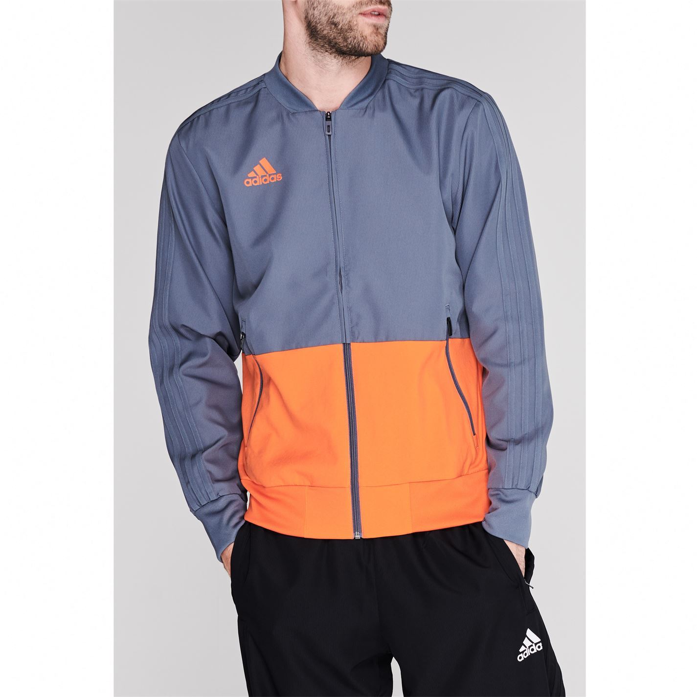 adidas tracksuit mens orange