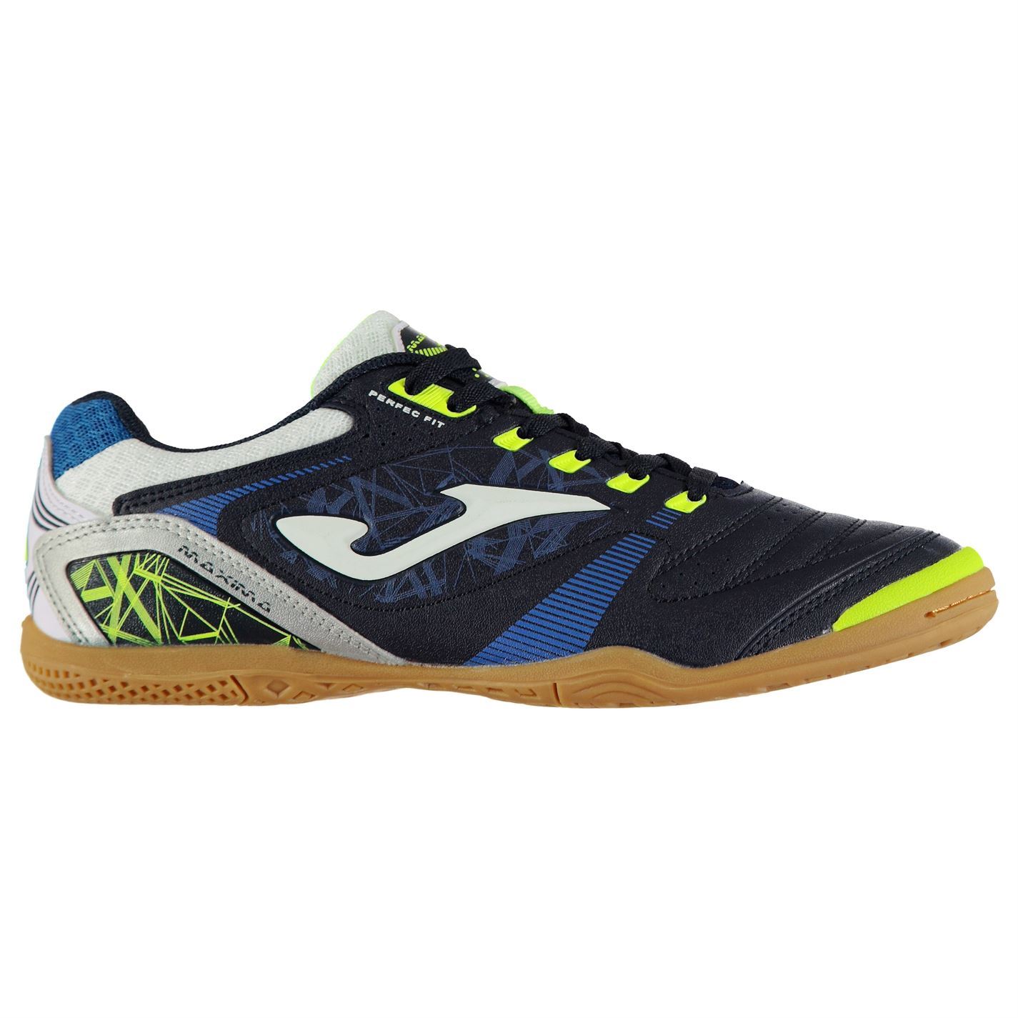 Joma Kid's Top Flex Jr Indoor Soccer/Futsal Shoes - Royal/Fluorescent (904)