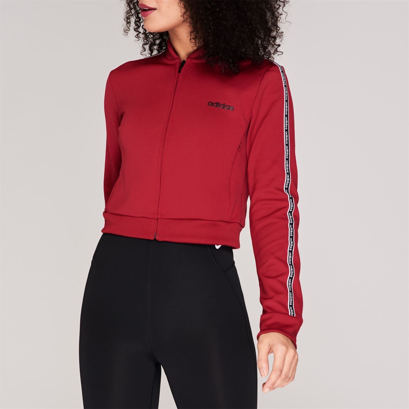 maroon adidas tracksuit womens