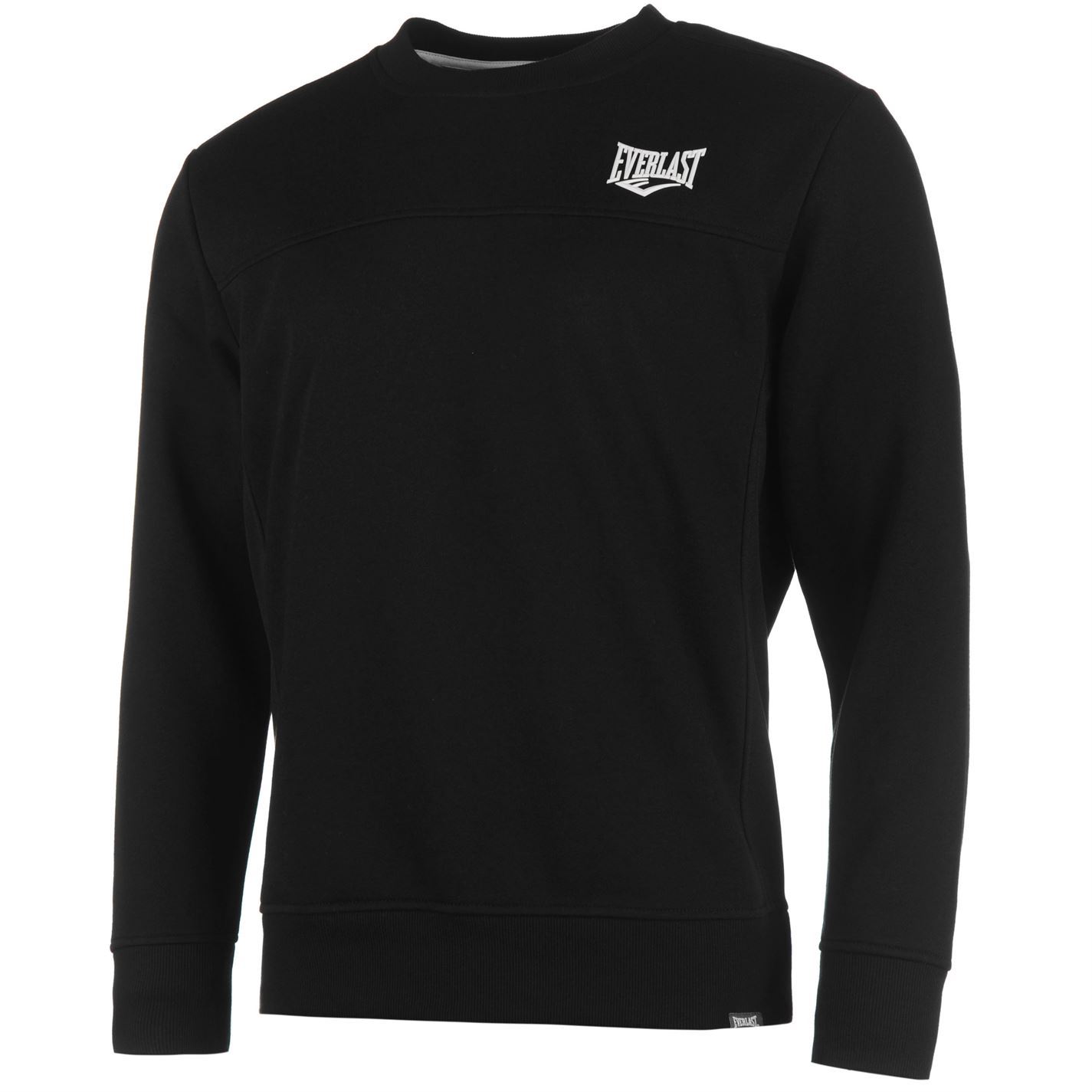 everlast logo crew sweater mens black sweatshirt jumper top
