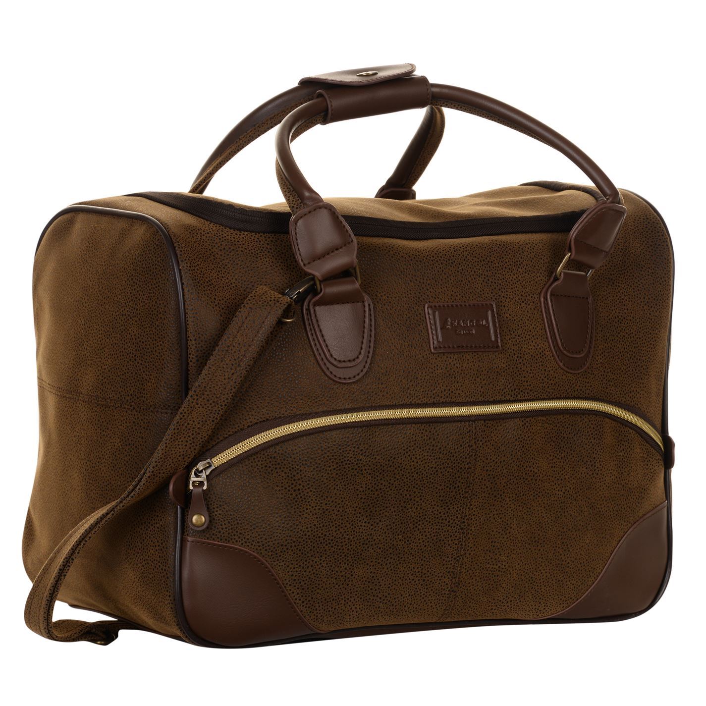 kangol pu trim holdall
