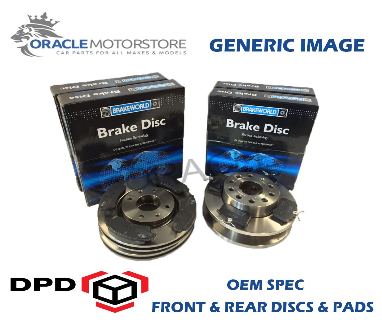2003-09 BREMBO BLUEPRINT REAR DISCS AND PADS 322mm FOR NISSAN 350Z 3.5