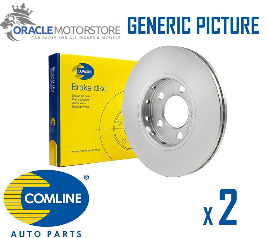 Genuine OE Quality Comline Solid Rear Brake Discs /& Pad Set