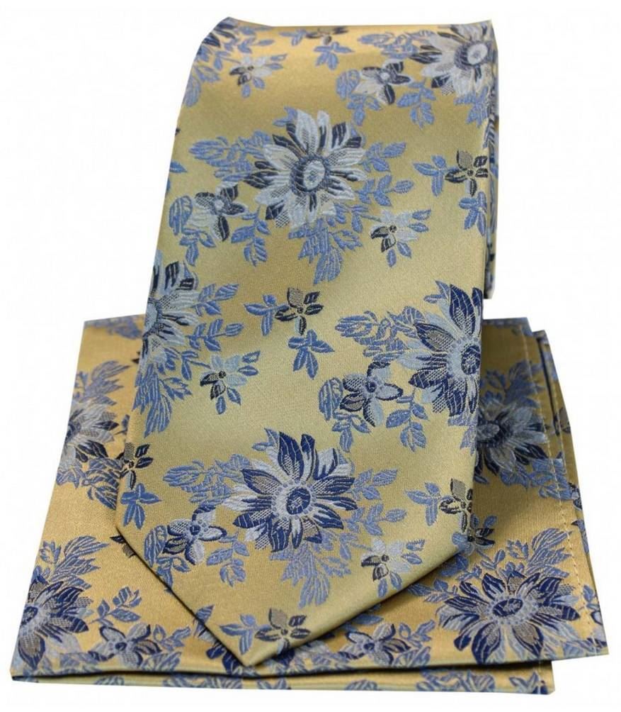 Blue//Purple Posh and Dandy Mens Floral Luxury Silk Pocket Square