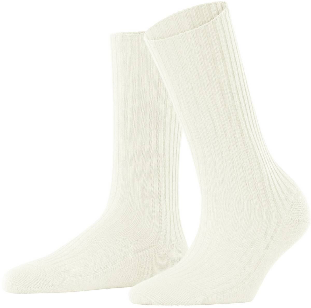 Falke Womens Cosy Wool Boot Socks - Off White - Picture 2 of 2