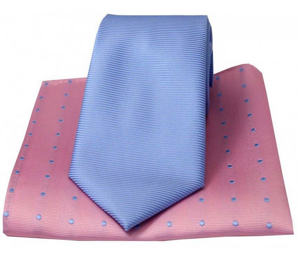 Red David Van Hagen Mens Paisley Tie and Handkerchief Set