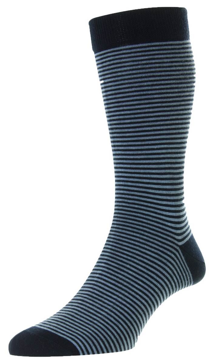 Pantherella Mens Holst Egyptian Cotton Socks - Navy