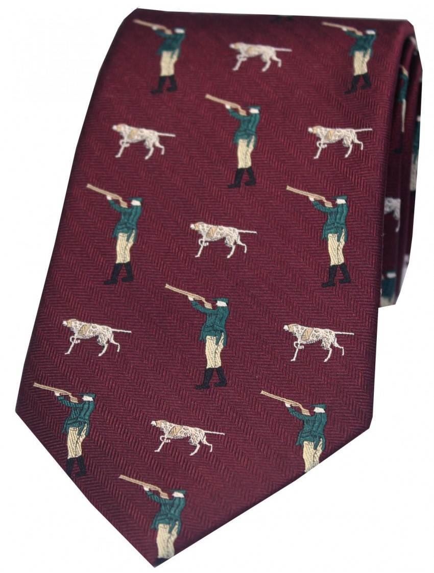 Country Green David Van Hagen Mens Birds Country Silk Tie