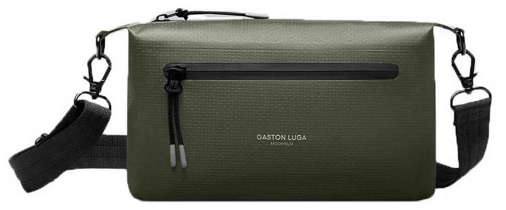 Gaston Luga Unisex Lightweight DuoSeal Crossbody Bag - Olive Green