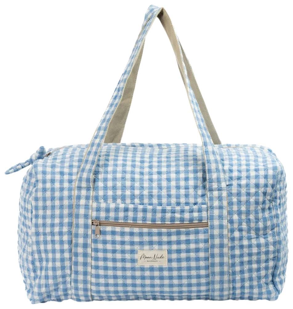 Moon Nude Womens Azure Large Duffel Bag - Blue/White