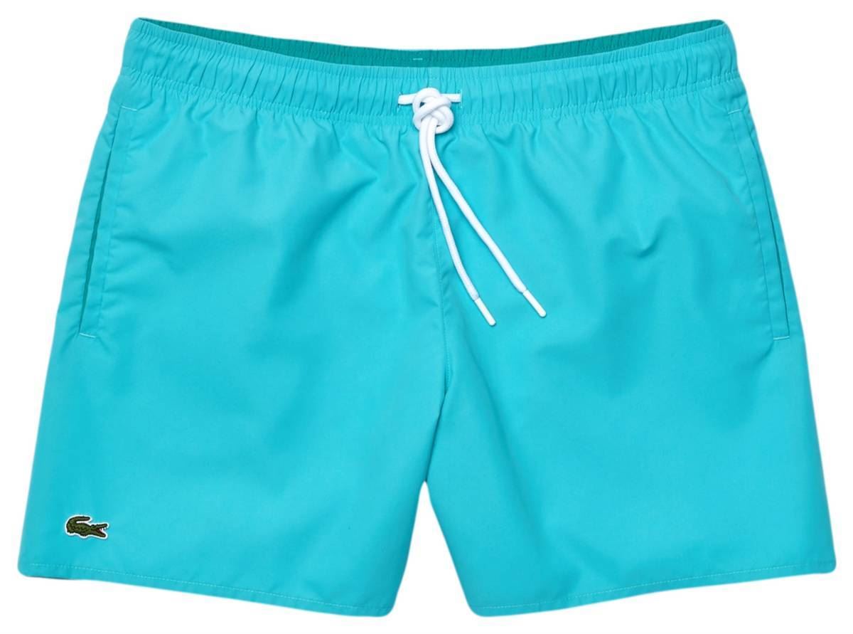 lacoste swim shorts blue