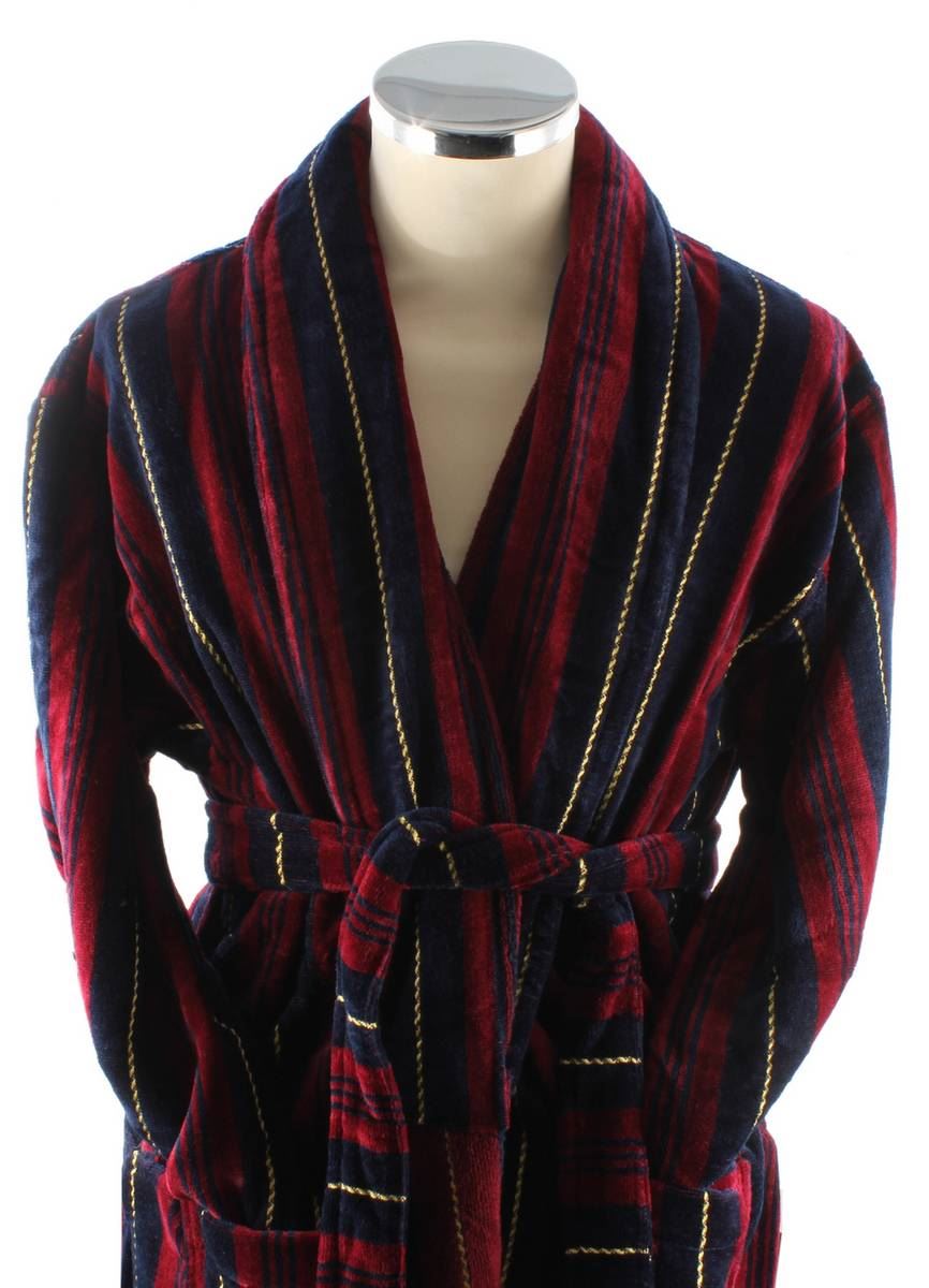 cotton velour dressing gown Organic Cotton Velour Terry Bathrobe Arctic Snow