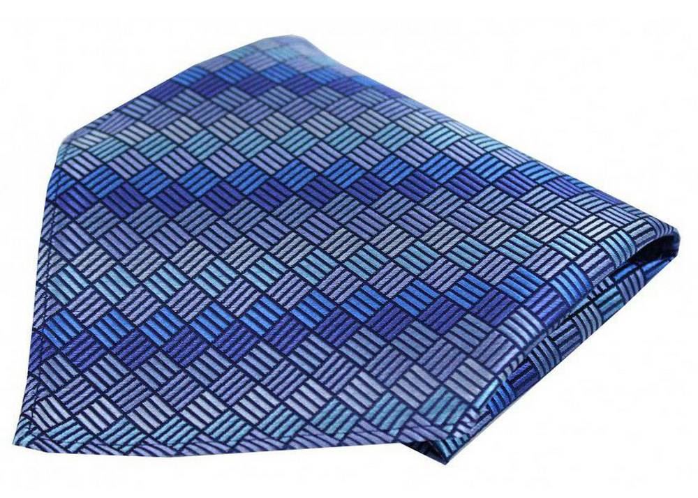Blue//Purple Posh and Dandy Mens Floral Luxury Silk Pocket Square