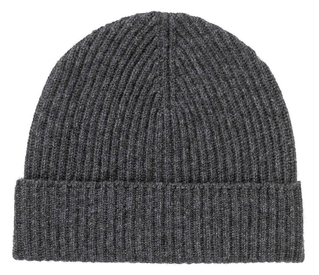 Johnstons of Elgin Unisex Ribbed Hat - Dark Granite Grey | eBay