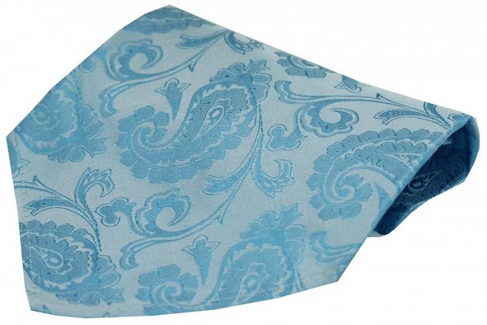 Blue David Van Hagen Mens Paisley Luxury Woven Silk Tie