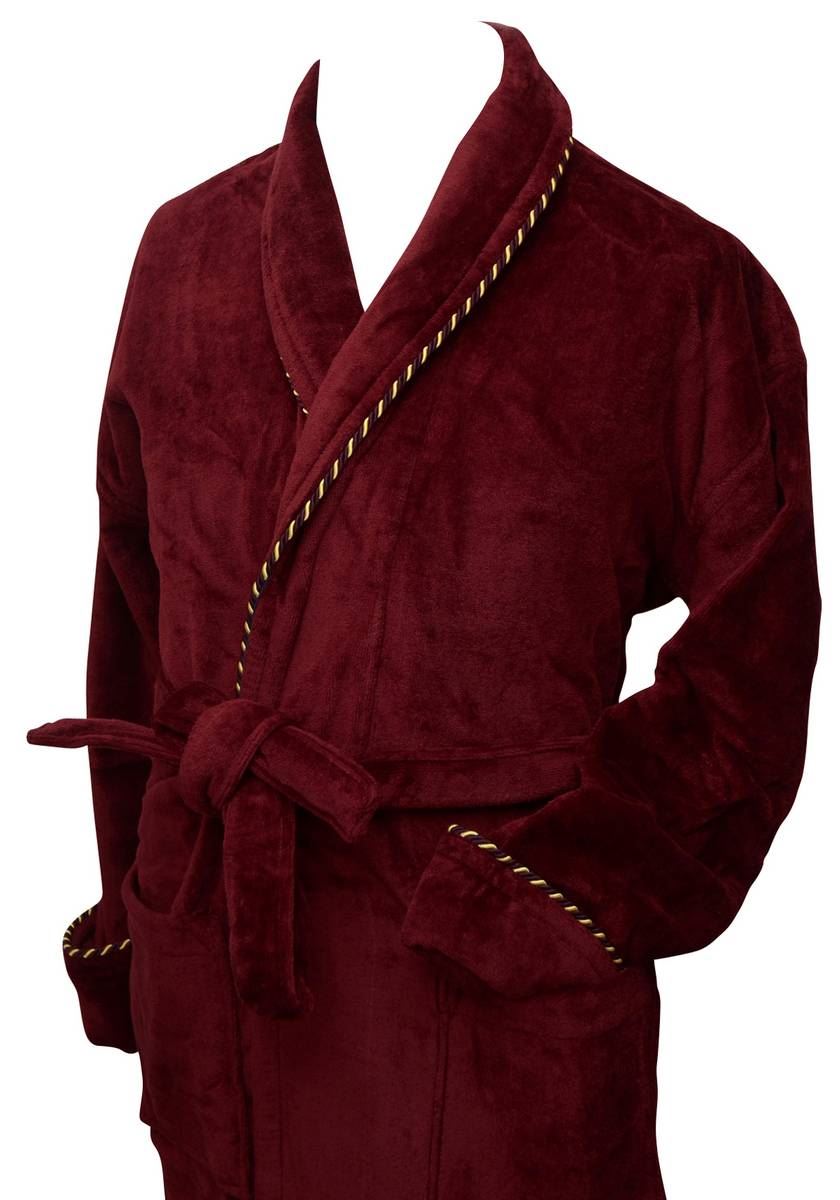Cotton velour dressing gown Clearance