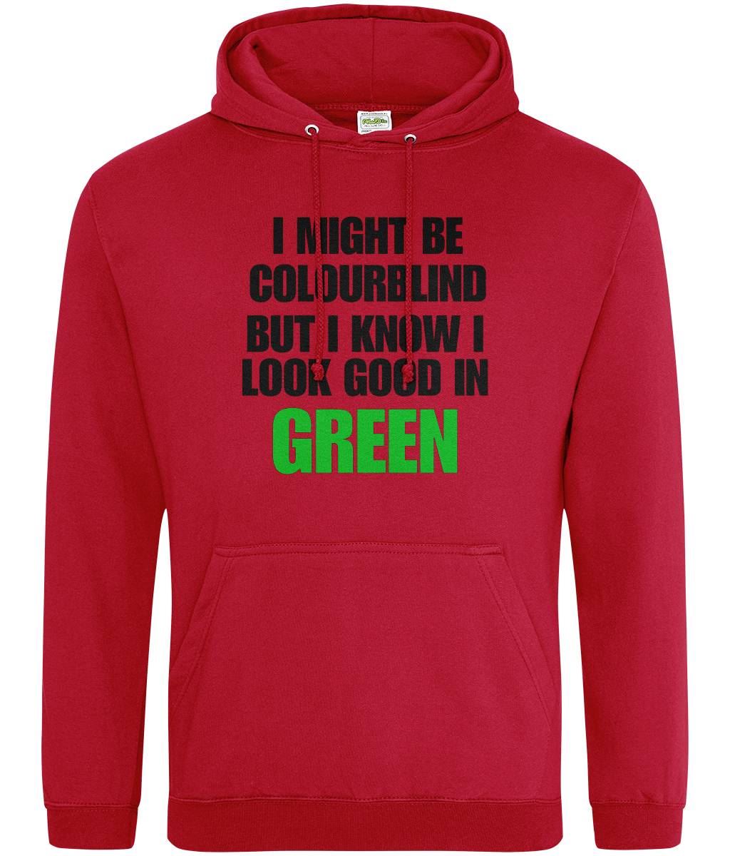 Teemarkable! Mens I Might Be Colour Blind Hoodie
