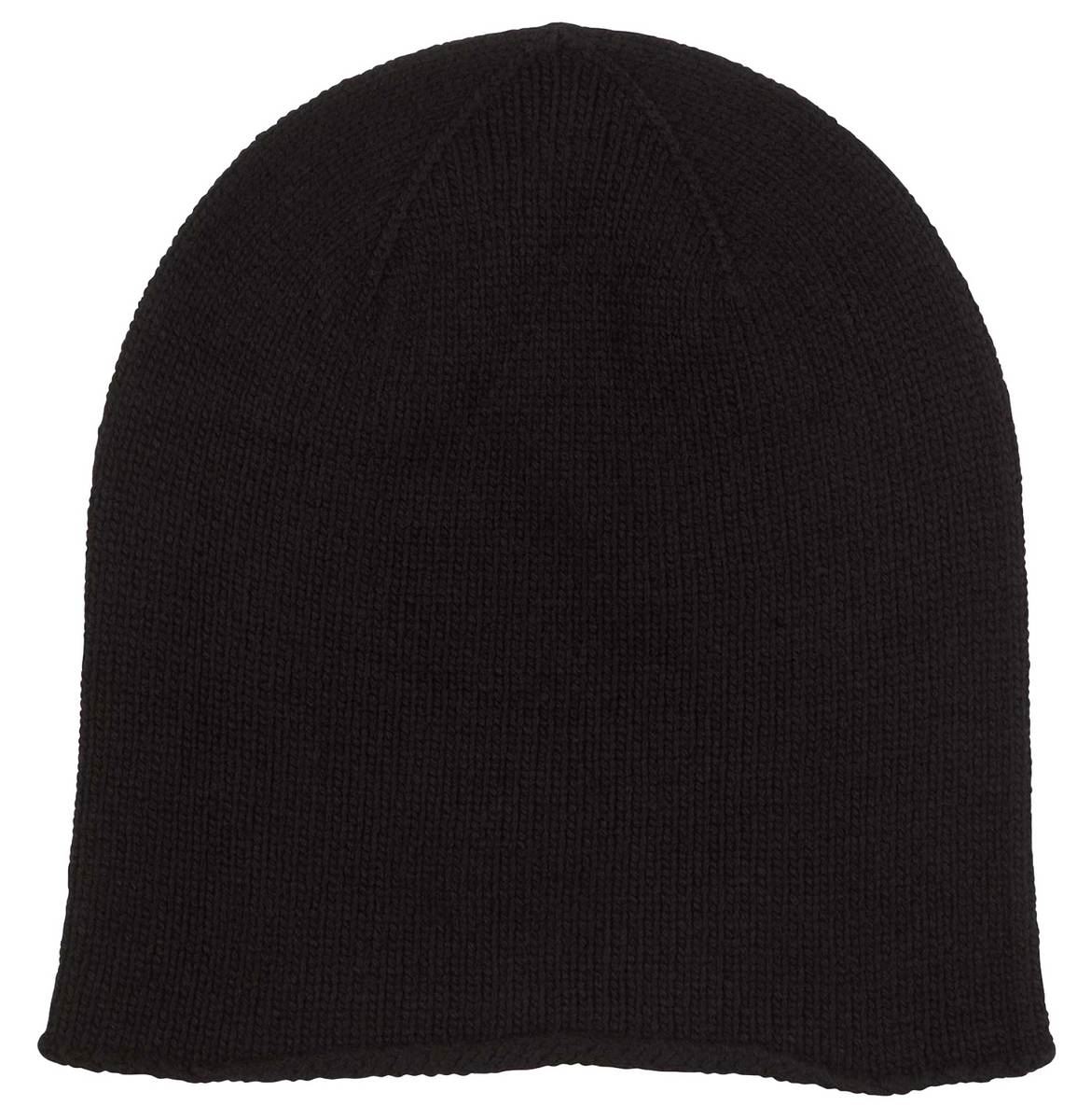 Johnstons of Elgin Unisex Jersey Roll Trim Hat - Black 5056090696819 | eBay