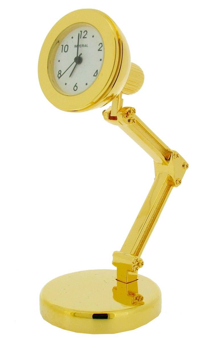 study lamp with clock