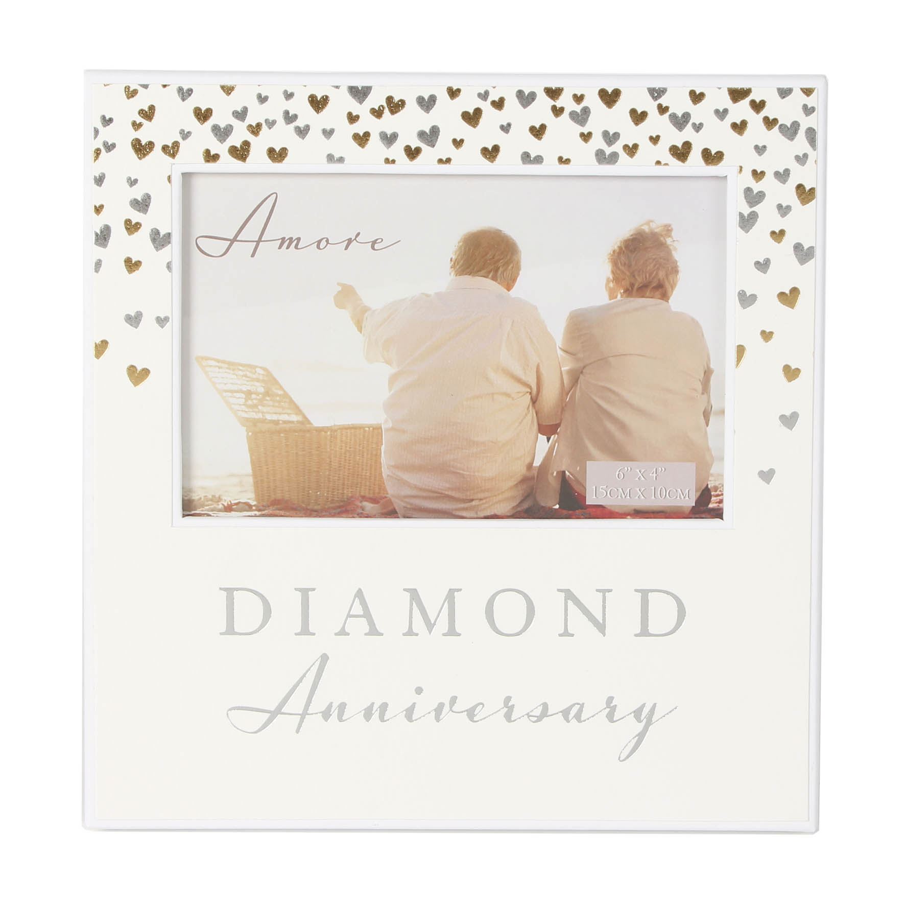 60th Wedding Anniversary Personalised Gifts Frame Diamond Picture Couples 6x4