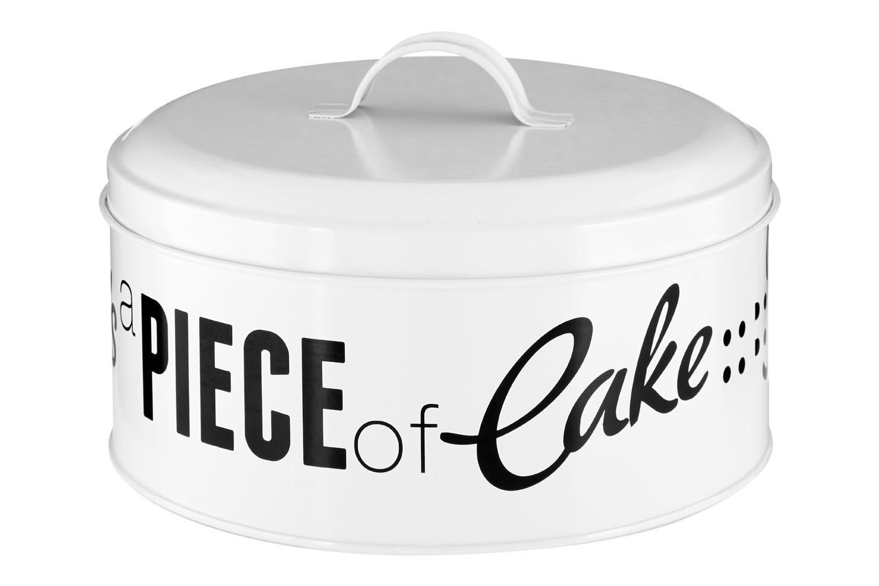 Pun And Games 23cm Round Cake Tin Vintage Novelty Kitchen Baking Cookie Storage