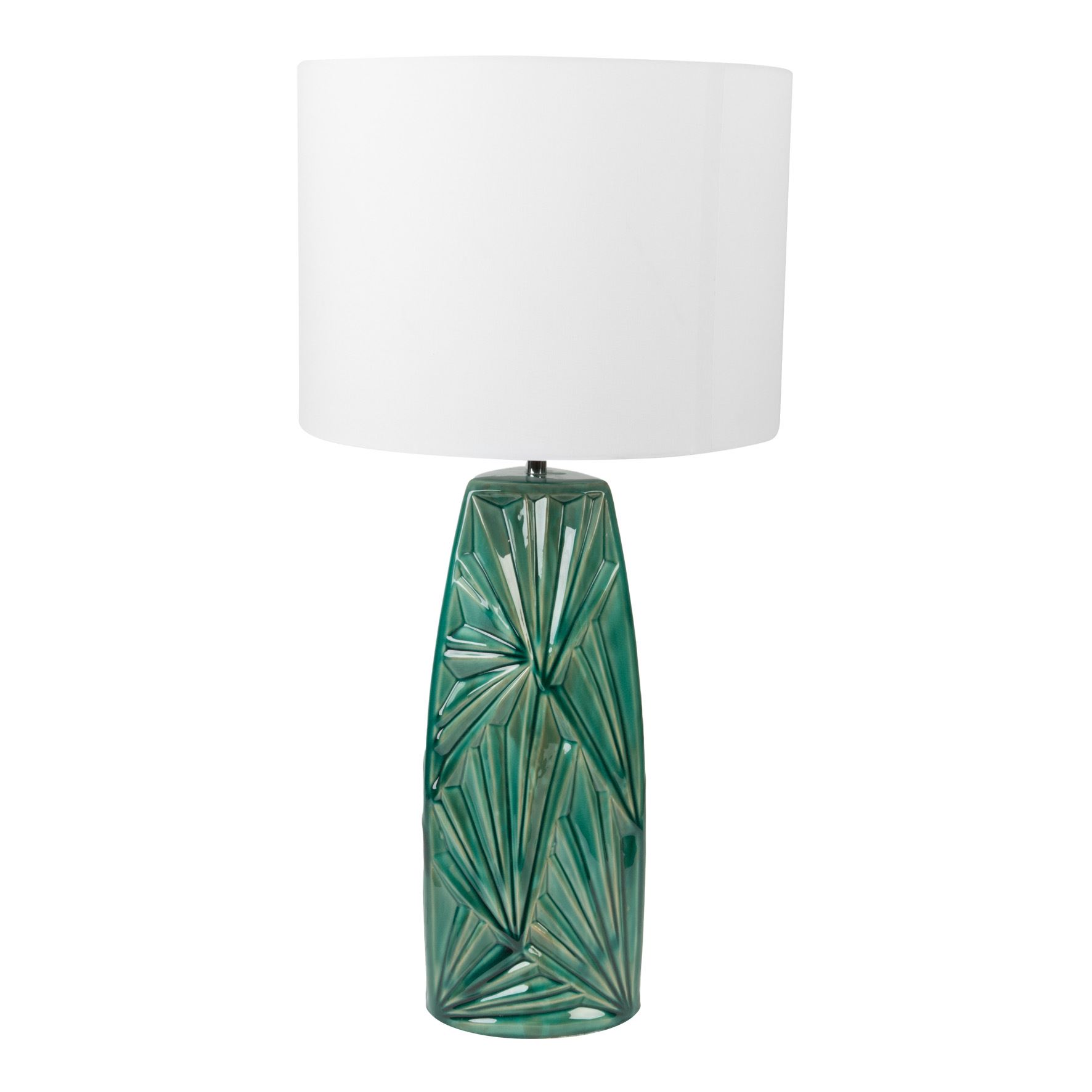 green ceramic lamp base