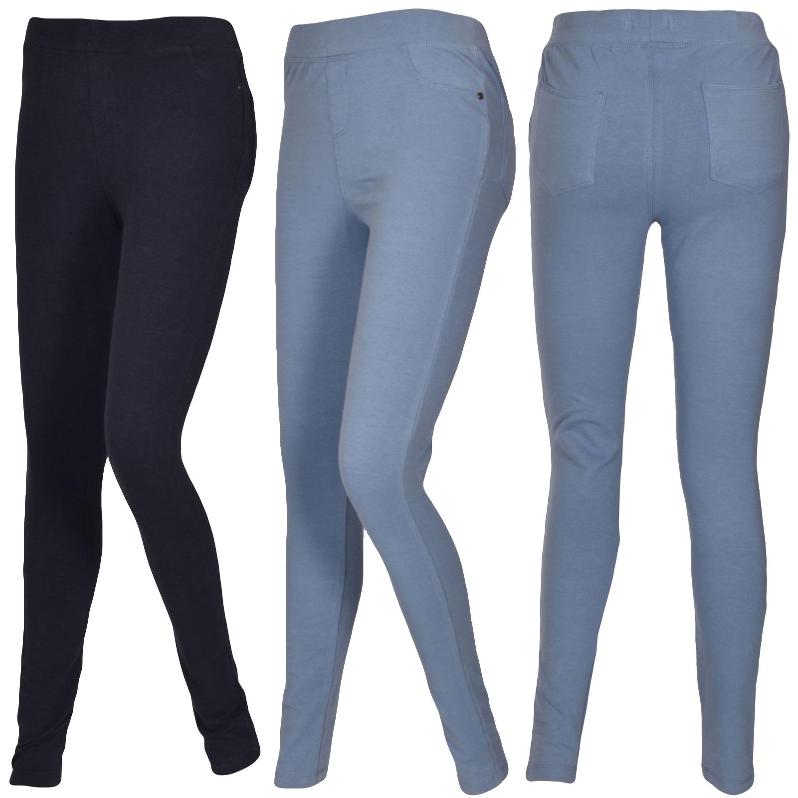 Women Ladies Jeans Jeggings Trousers Stretchy Skinny Leggings Long Pants UK 8-18